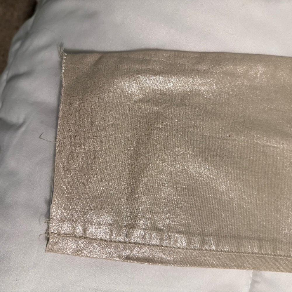Kut from the Kloth NWT Charlize Rose Gold Fab Ab Cigarette Jeans sz 10 MSRP $99 - Picture 8 of 10